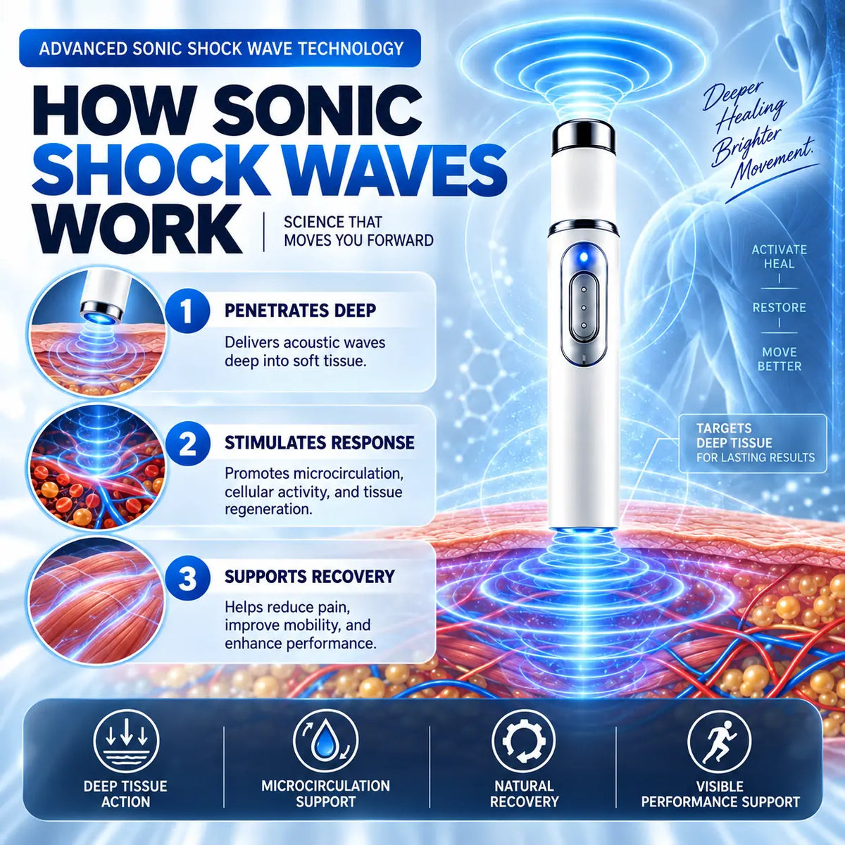 🔥Ultrasonic Shock Wave Therapy Massager——Enhances bust and lifts buttocks. Fuel Muscle Growth.Boost Circulation. Relieve Pain.