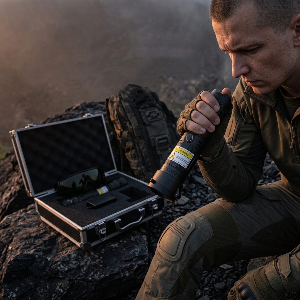 🔥 Neues Design 2026 | Leistungsstarker 120W IR-Laserpointer (900-1100 nm)