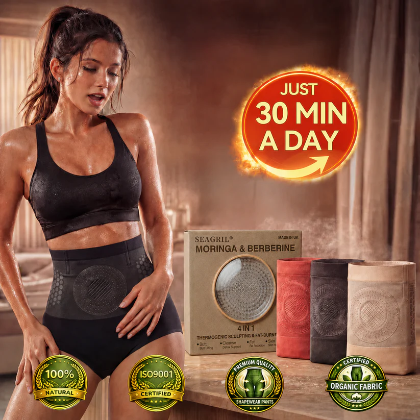 🏆Ends Today: 70% OFF! 💦🍕SEAGRIL® 𝐌𝐨𝐫𝐢𝐧𝐠𝐚 & 𝐁𝐞𝐫𝐛𝐞𝐫𝐢𝐧𝐞 4‑In‑1 Micro‑Particle Sculpting & Fat‑Burn Shorts