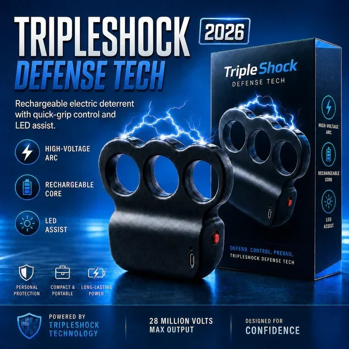 👑2026 TripleShock Stun Device – Powerful Personal Defense & Deterrent Protection