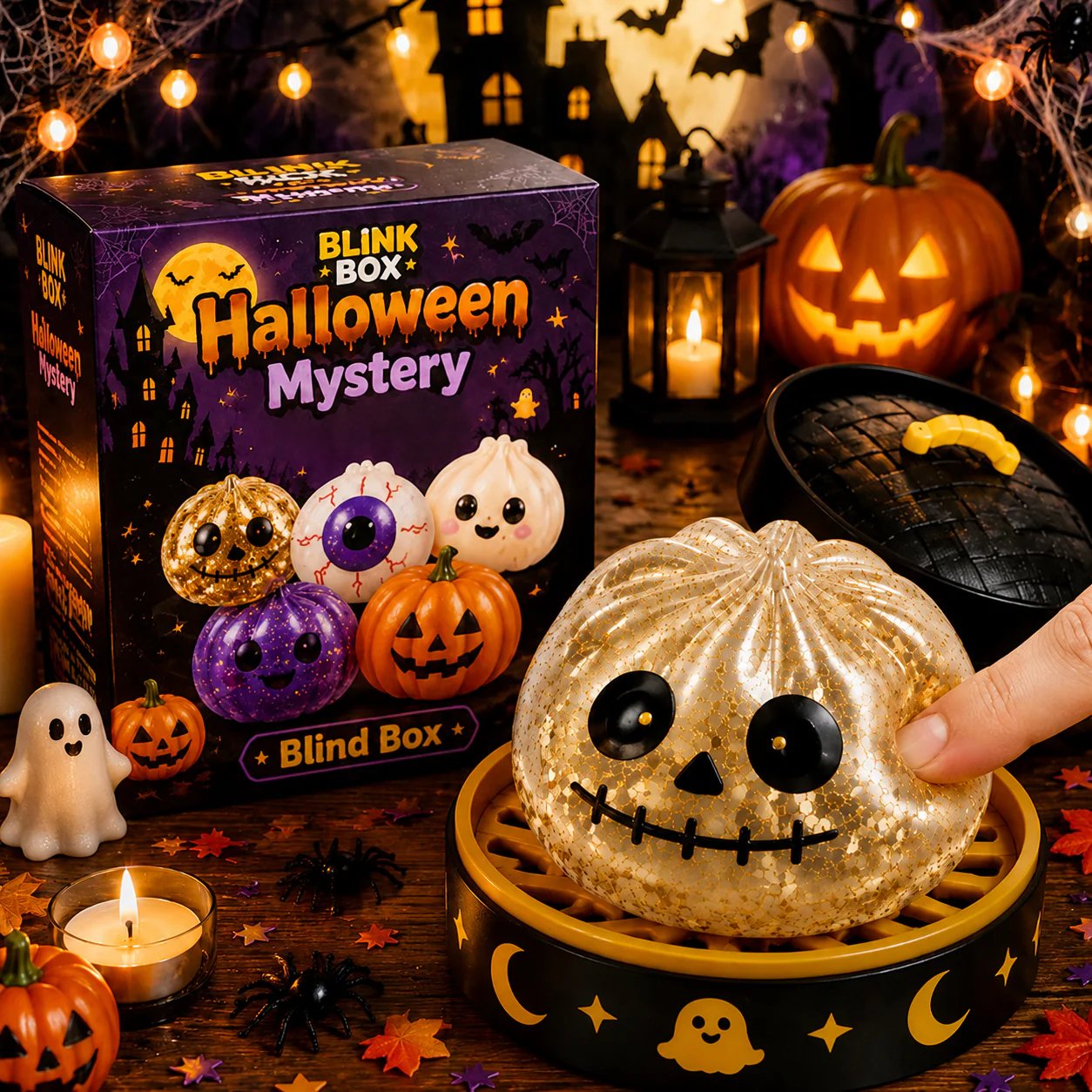 ⚡Hot Sales 49% OFF🔥Cute Halloween Scary Ghost Maruko Squeeze Toy Set