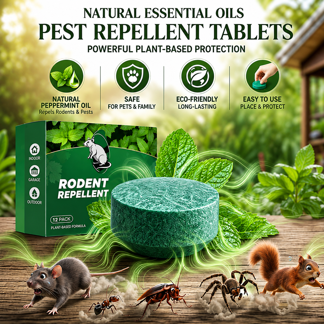 🐭 Natural Rodent Repellent Balls – Keep Mice & Rats Away Without Traps or Chemicals