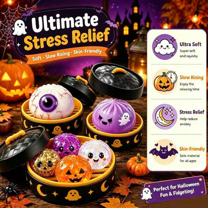 ⚡Hot Sales 49% OFF🔥Cute Halloween Scary Ghost Maruko Squeeze Toy Set