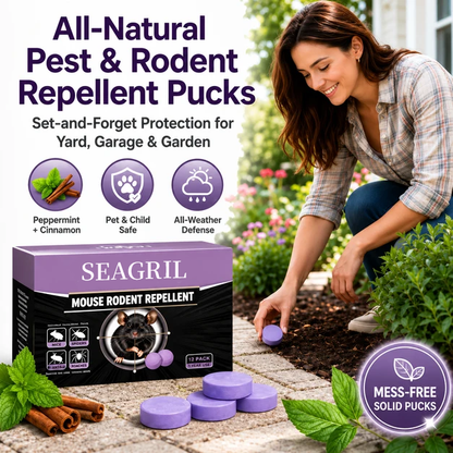 ✅ 10,000+ Happy Customers 🐭 All-Natural Peppermint & Cinnamon Pest & Rodent Repellent Pucks 🕷️🐍