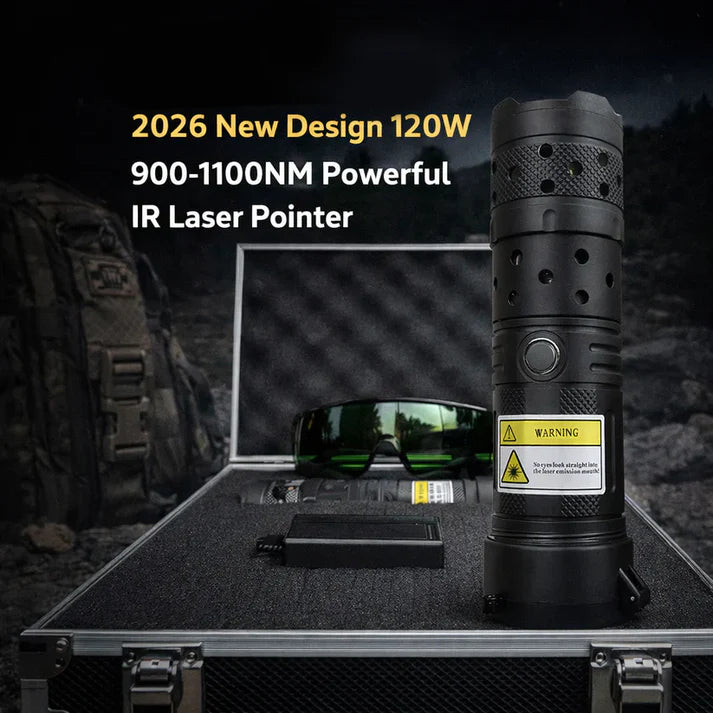 2026 New Design 120W 900-1100NM Powerful IR Laser Pointer
