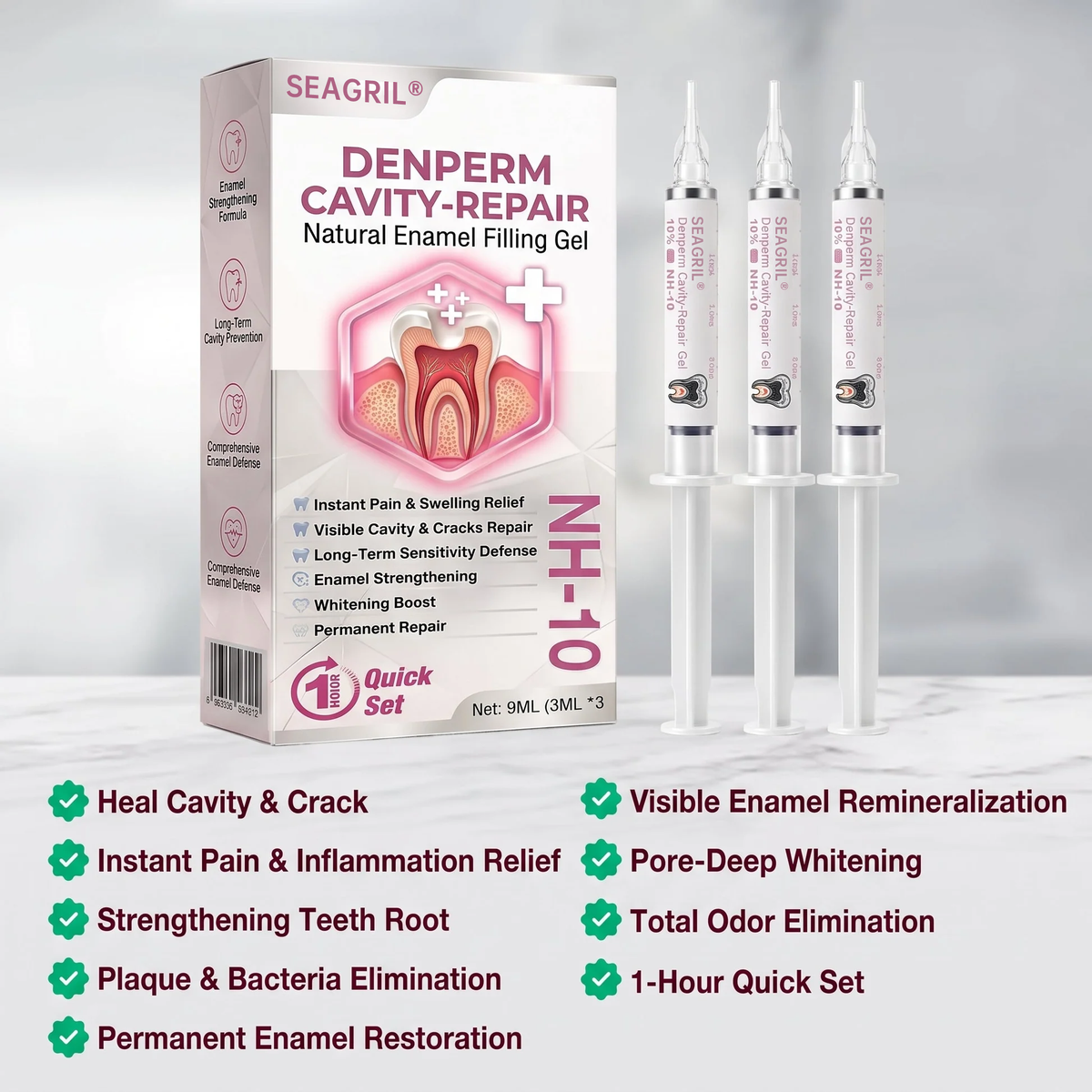 DenPerm Cavity-Repair Natural Enamel Filling Gel