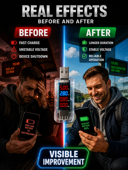 🔌60% OFF | USB Smartphone Battery Repair Dongle – Plug‑&‑Play, No Disassembly, Optimise Your Phone Battery Performance!